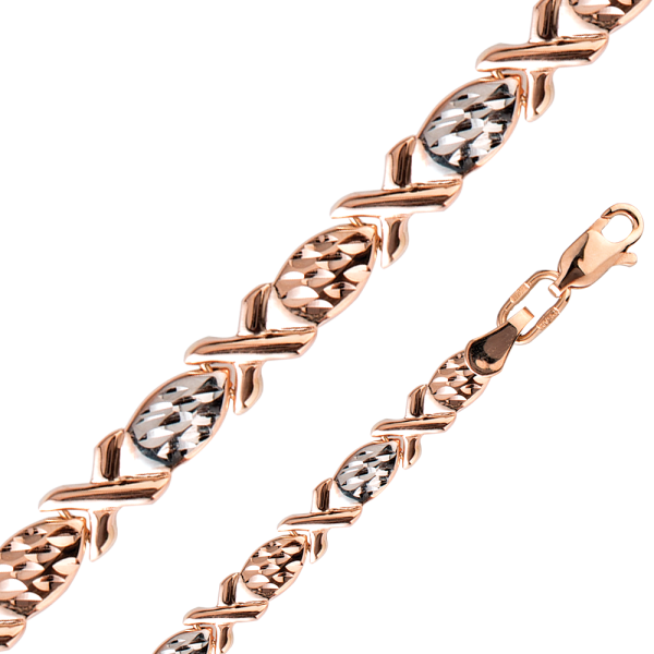 Браслет из комбинированного золота